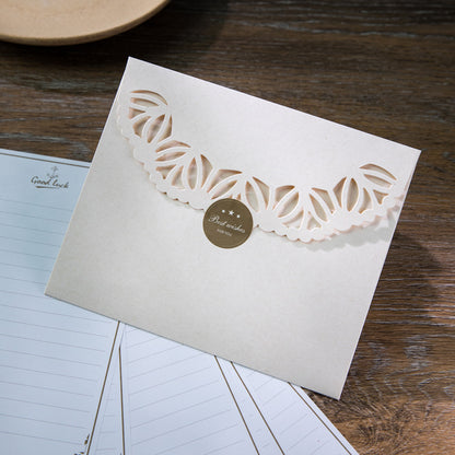 Laser Cut Floral Greeting Card