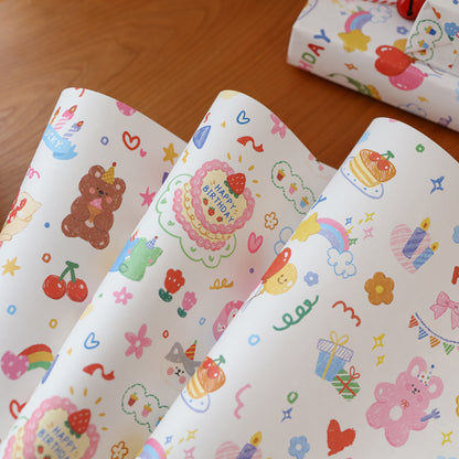 Cute Happy Birthday Wrapping Paper