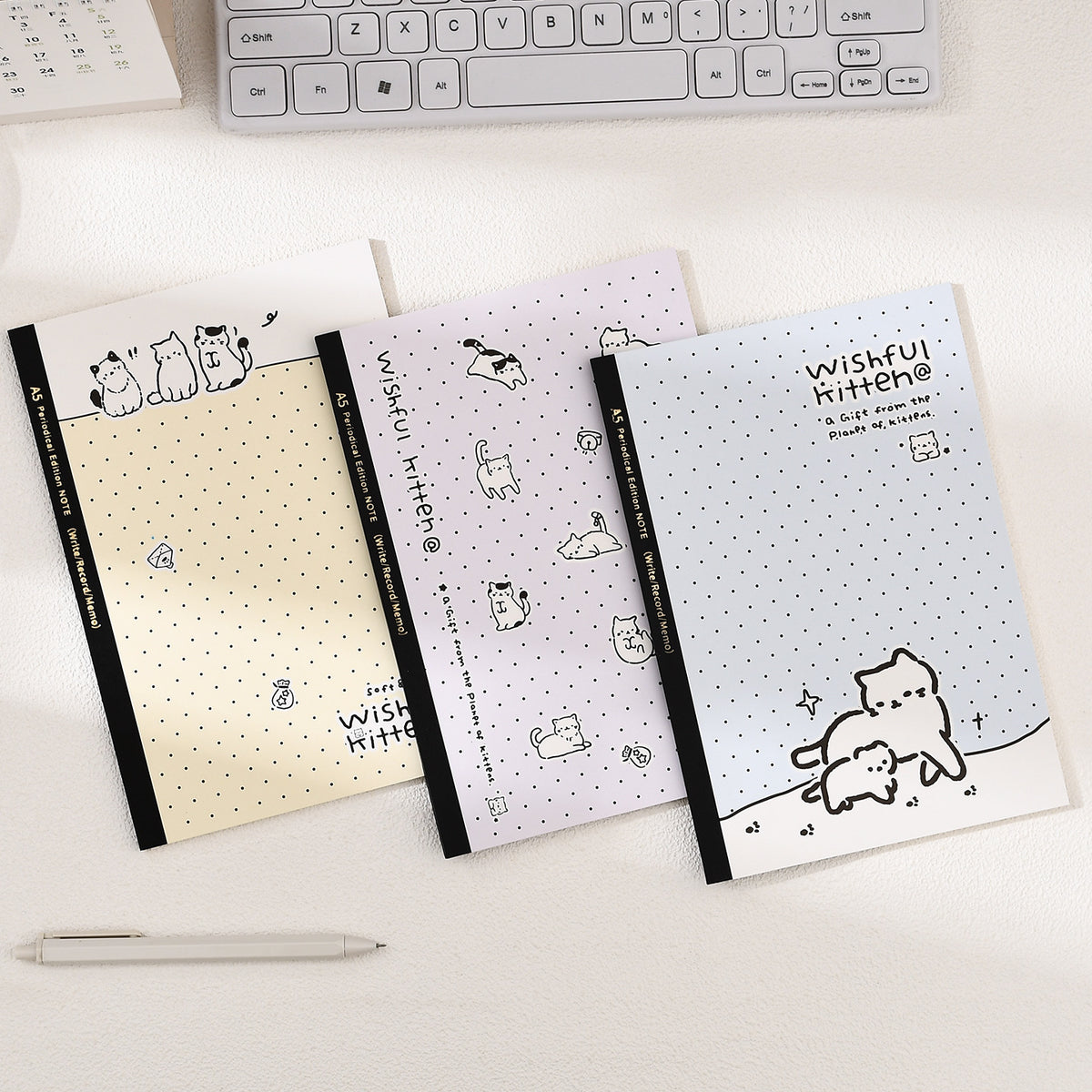Cute Cat Glue Bound Exercise Notebook