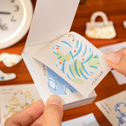 Japanese Writable Die-Cut Sticker Booklet