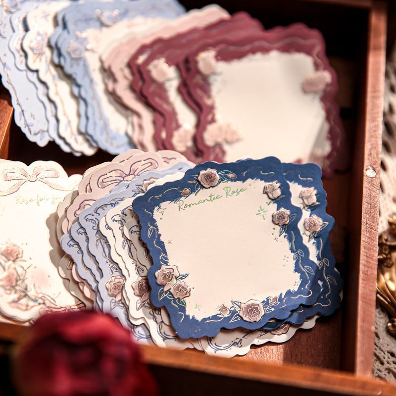 Rose Foil Frame Memo Notes