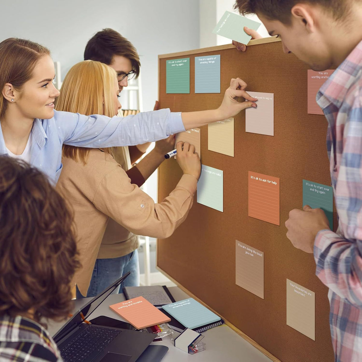 Mindful Color Block Sticky Notes