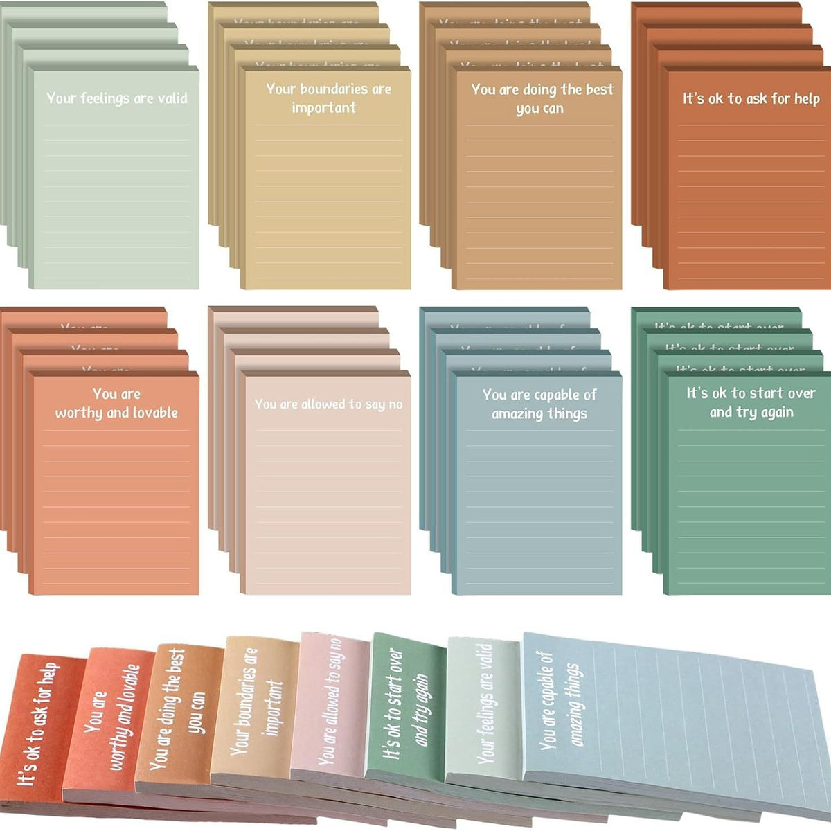 Mindful Color Block Sticky Notes