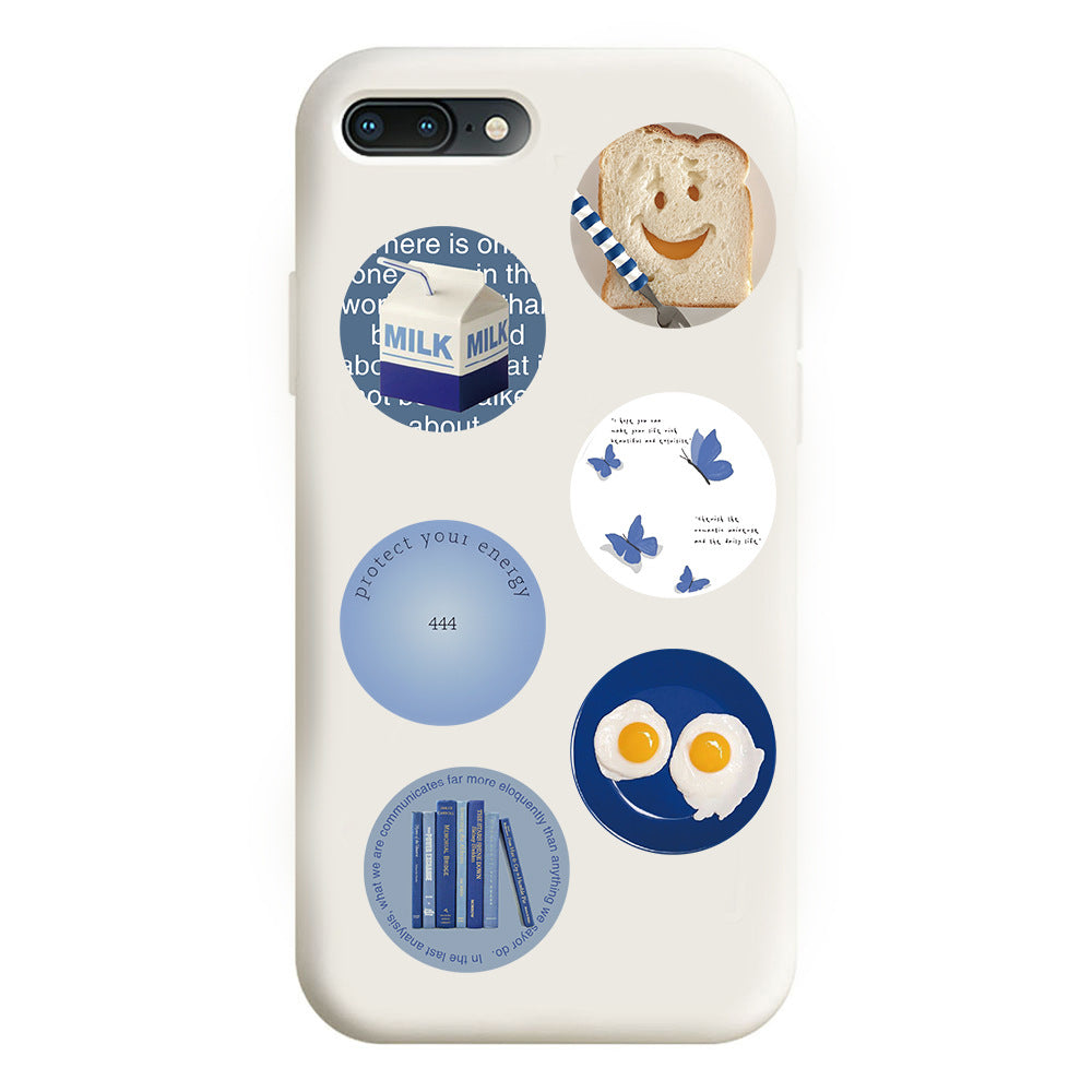 Blue Aesthetic Die-Cut Stickers