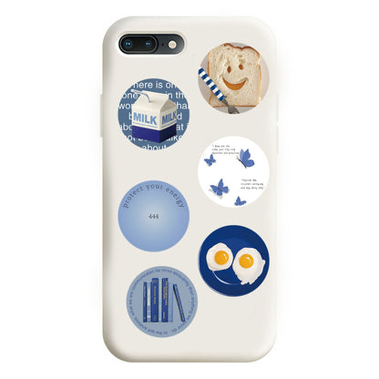 Blue Aesthetic Die-Cut Stickers