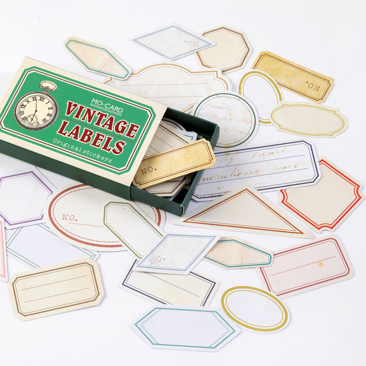 Vintage Label Boxed Stickers