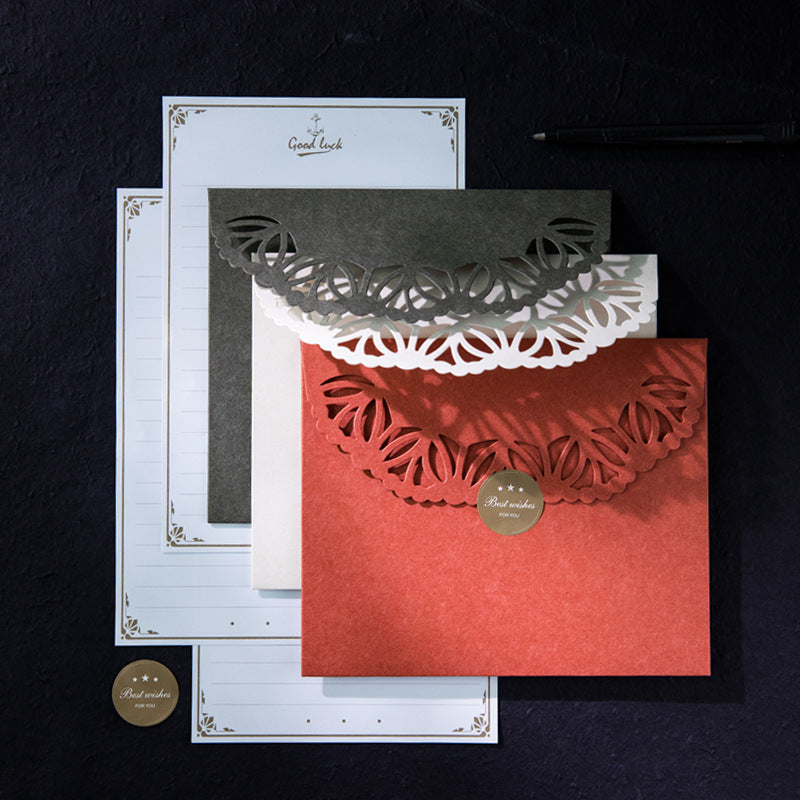Laser Cut Floral Greeting Card