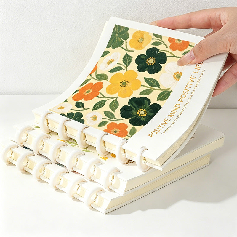 CouldNook Aesthetic Square Discbound Loose-Leaf Notebook