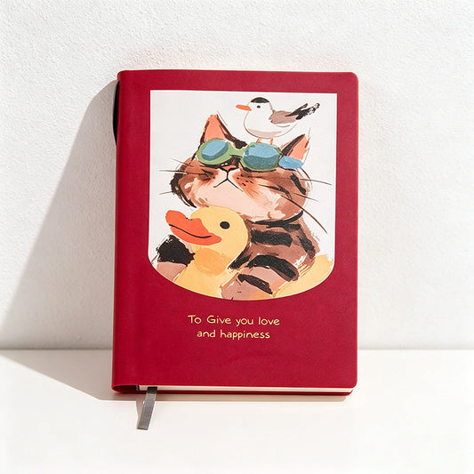A5 PU Cover Cartoon Printed Notebook