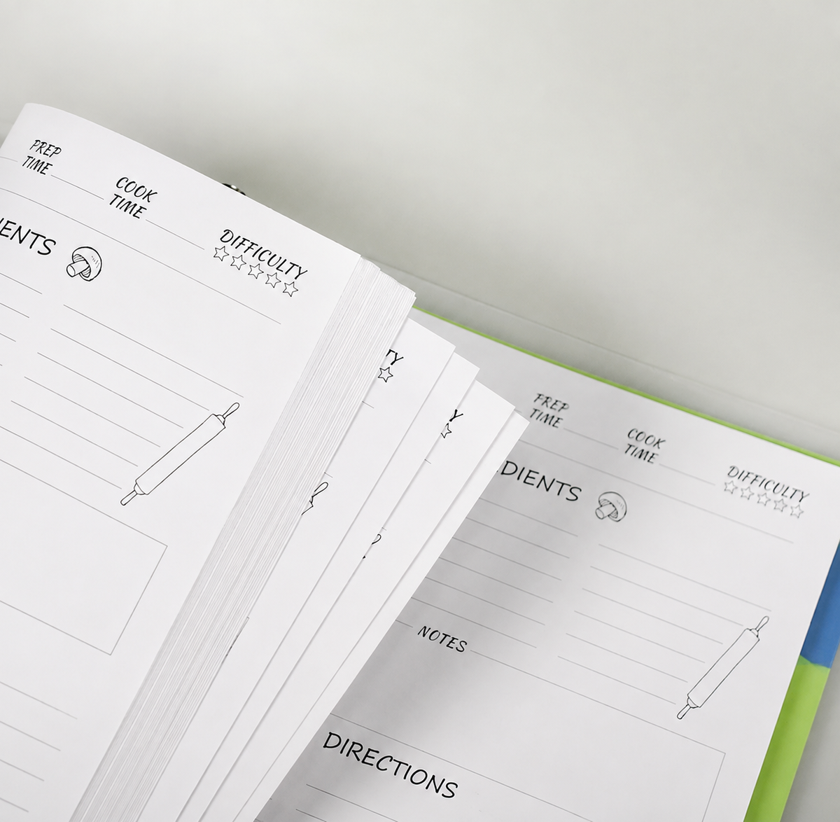 Waterproof Recipe Binder Notebook