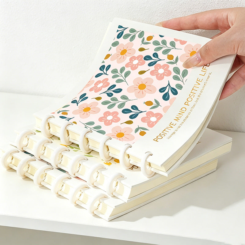 CouldNook Aesthetic Square Discbound Loose-Leaf Notebook