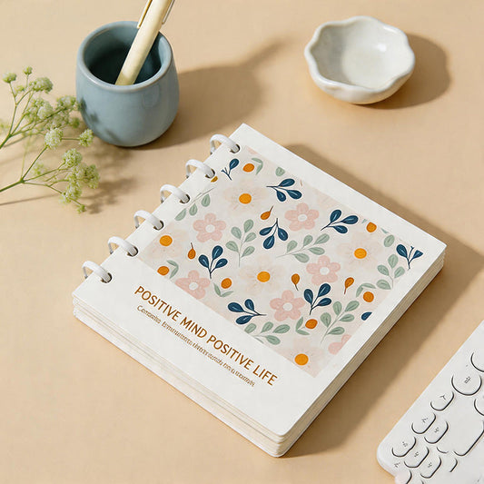 CouldNook Aesthetic Square Discbound Loose-Leaf Notebook