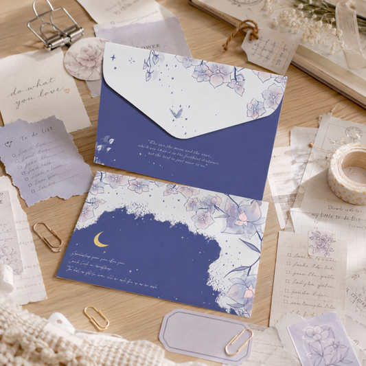Violet Dream Floral Letter Writing Set