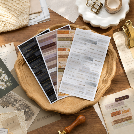 Vintage Foil Sticker Sheet