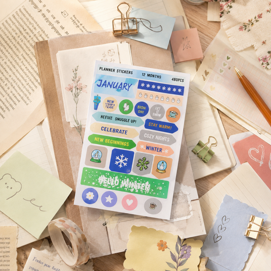 Color Pop Annual Planner Stickers