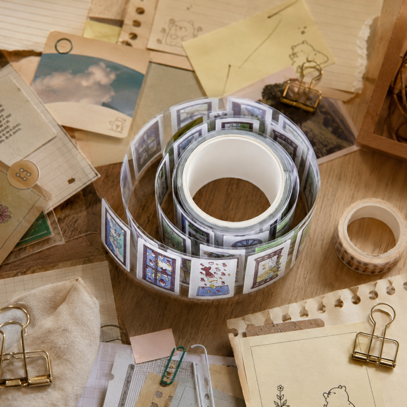 Story Window Glitter Sticker Roll