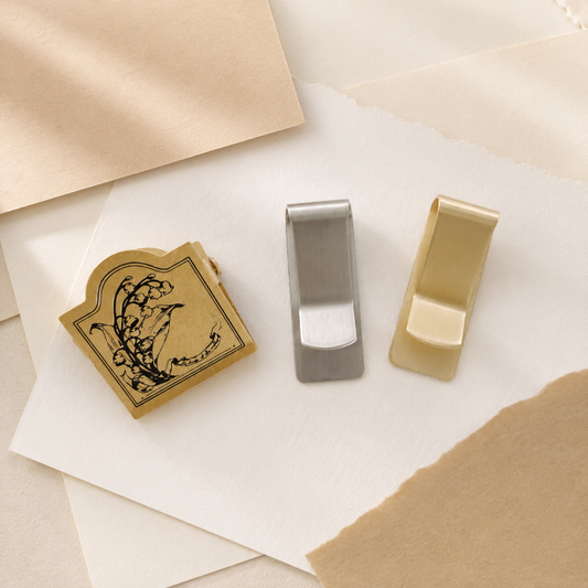 Vintage  Brass Binder Clips