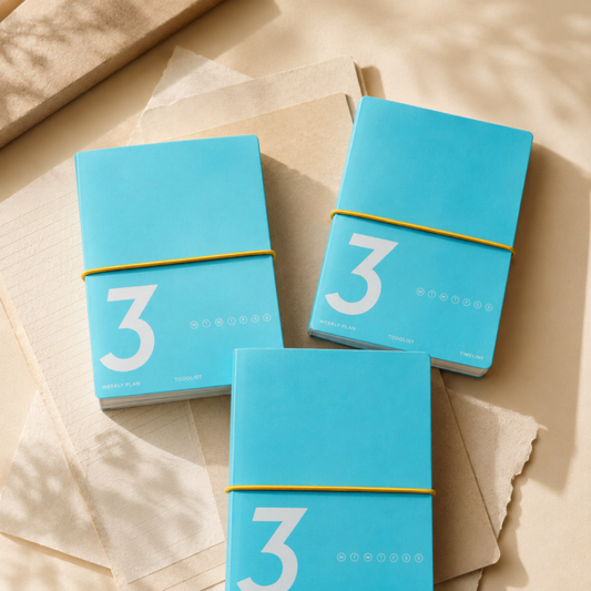 Three Fold Portable Planner Notebook