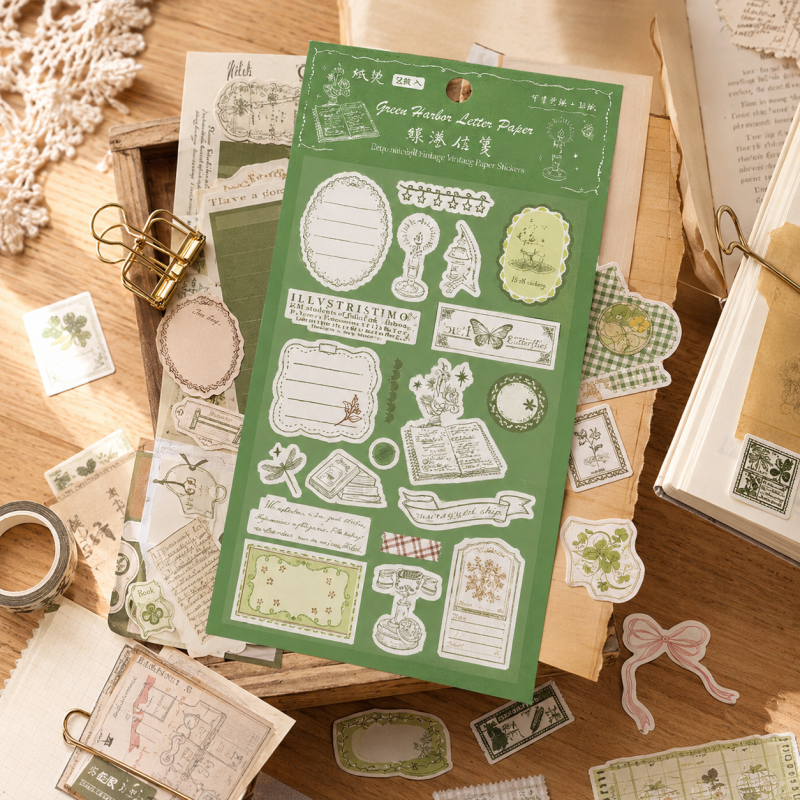 Green Harbor Blue Night Sticker Set