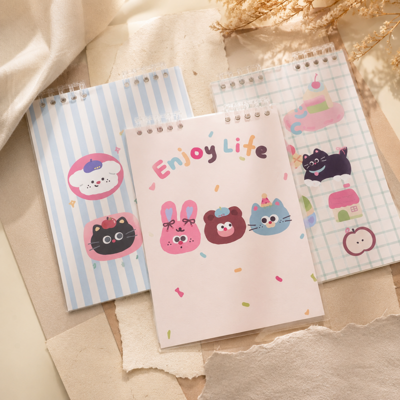 Kawaii Top Flip Binder Notebook