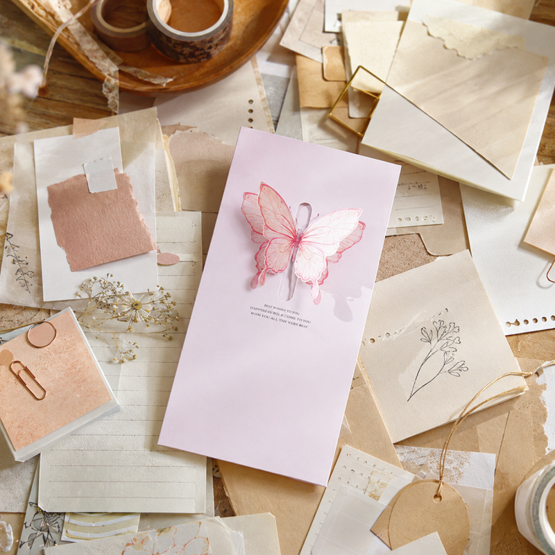10 Butterfly Window Folded Card
