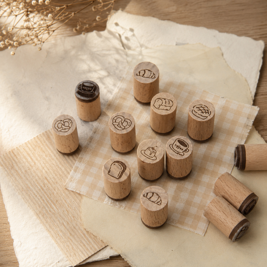 Mini Food Wooden Stamp Set