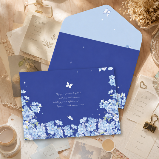 Blue Dream Floral Letter Writing Set