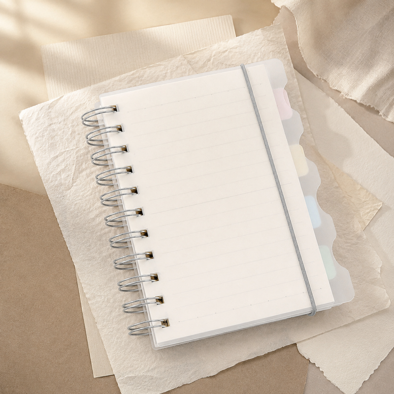 Pastel Spiral Study Notebook