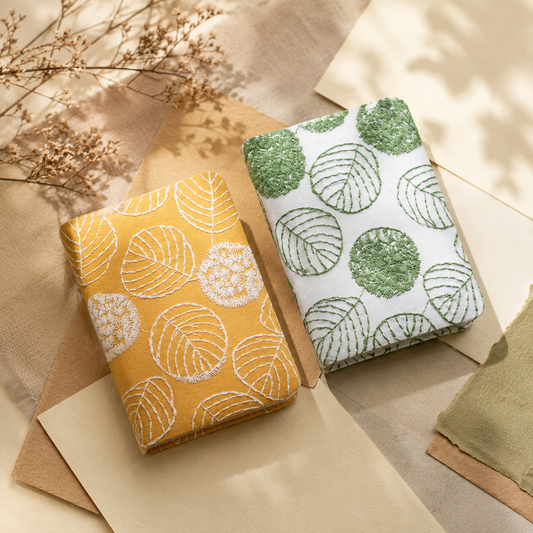 A6 Leaf Pattern Notebook