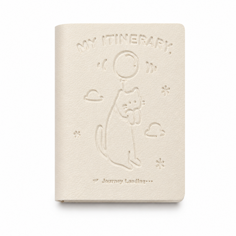 Cute Cartoon Pocket Itinerary Journal