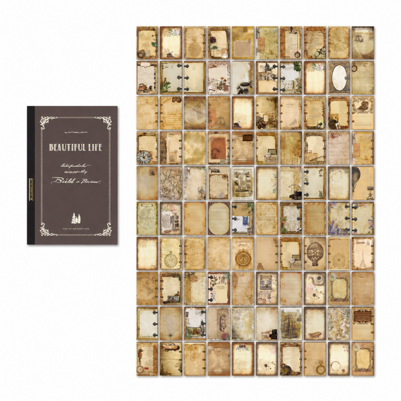 Floral Vintage Wooden Journal Journal Notebook