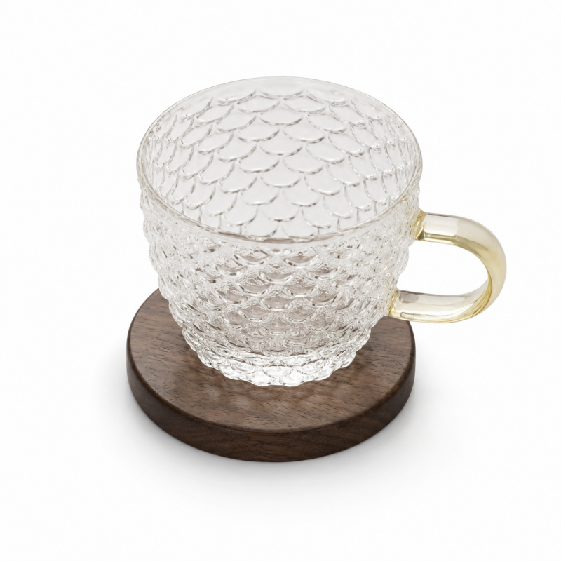 Snail Wooden Coaster Holder Set