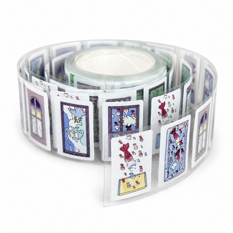 Story Window Glitter Sticker Roll