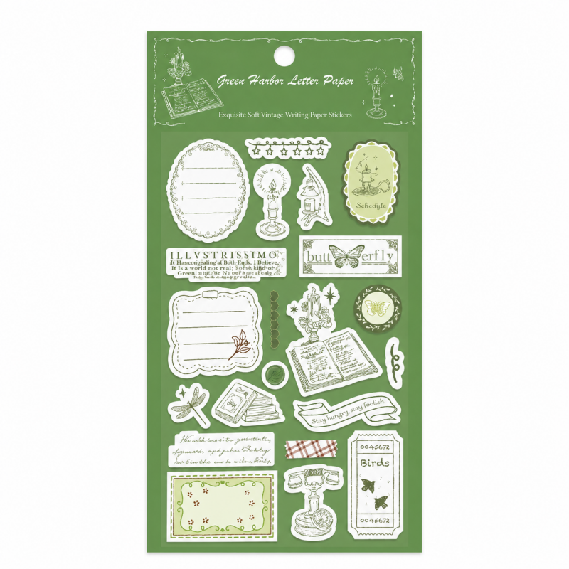 Green Harbor Blue Night Sticker Set