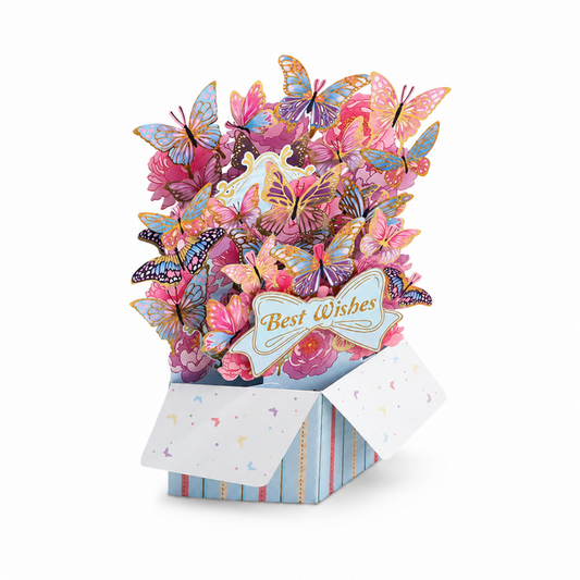 Floral Gift Box Pop Up Card