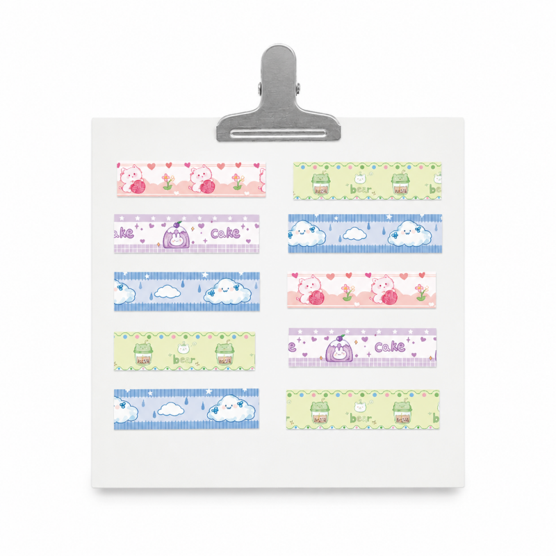 Cake And Animal Decorative Sticker Tape