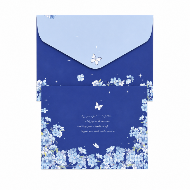 Blue Dream Floral Letter Writing Set