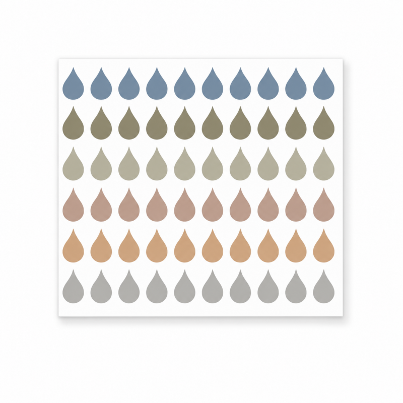 Raindrop Page Marker Stickers