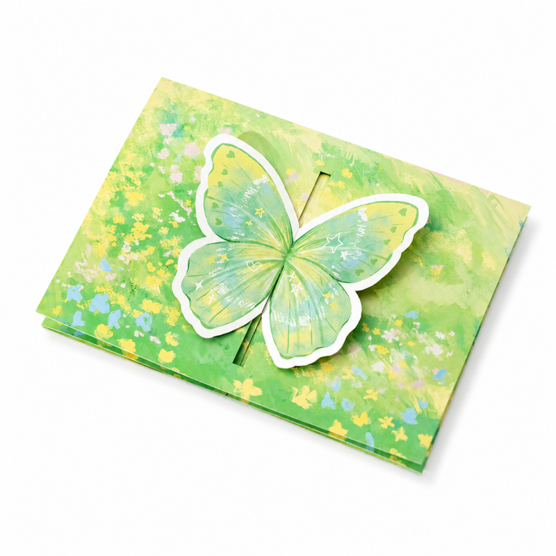 Butterfly Floral Pop Up Greeting Card