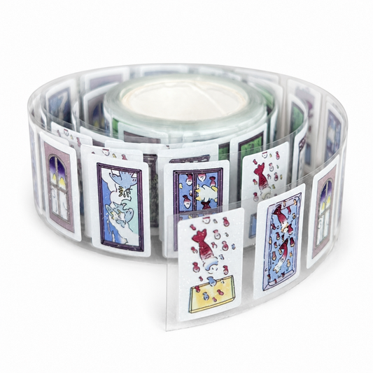 Story Window Glitter Sticker Roll