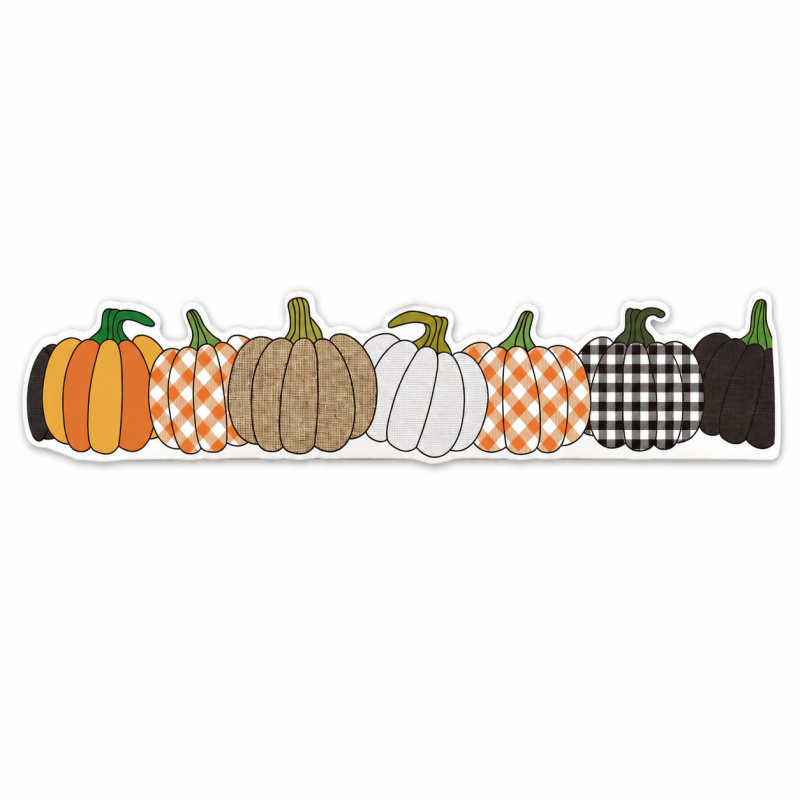 Pumpkin Border Waterproof Decoration Roll