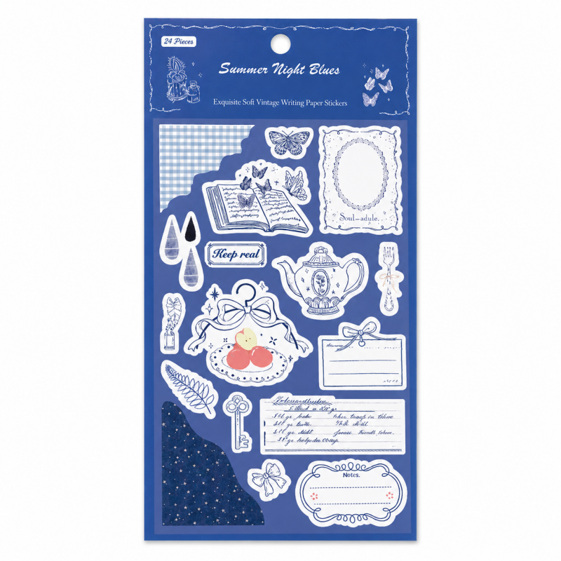 Green Harbor Blue Night Sticker Set