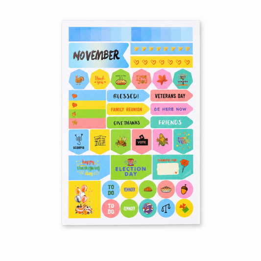 Color Pop Annual Planner Stickers