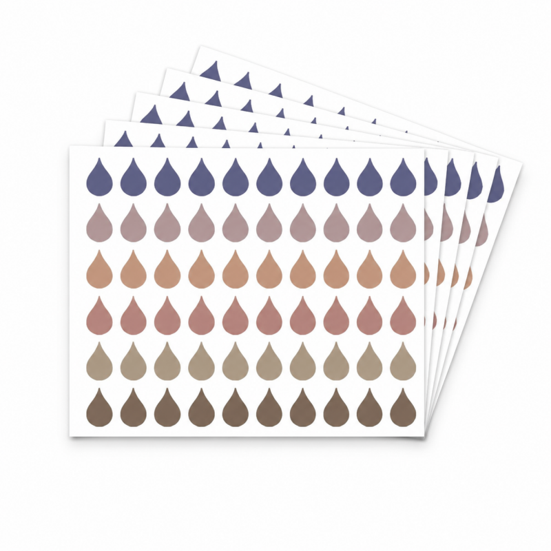Raindrop Page Marker Stickers