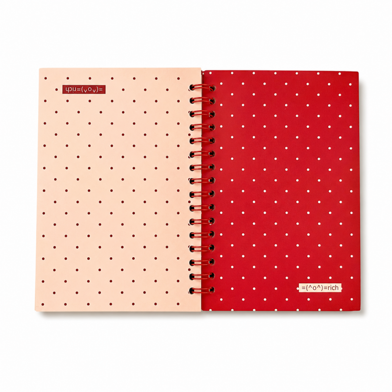 Polka Dot Scrapbook Notebook