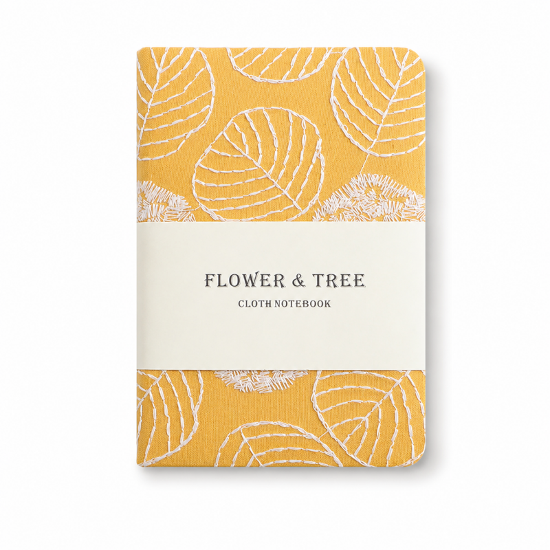 A6 Leaf Pattern Notebook