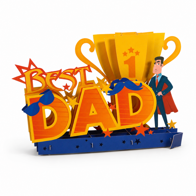 Birthday Father's Day Valentine Pop-Up Greeting Card