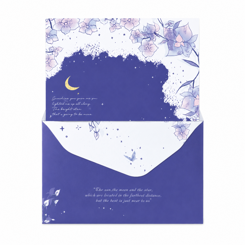 Violet Dream Floral Letter Writing Set