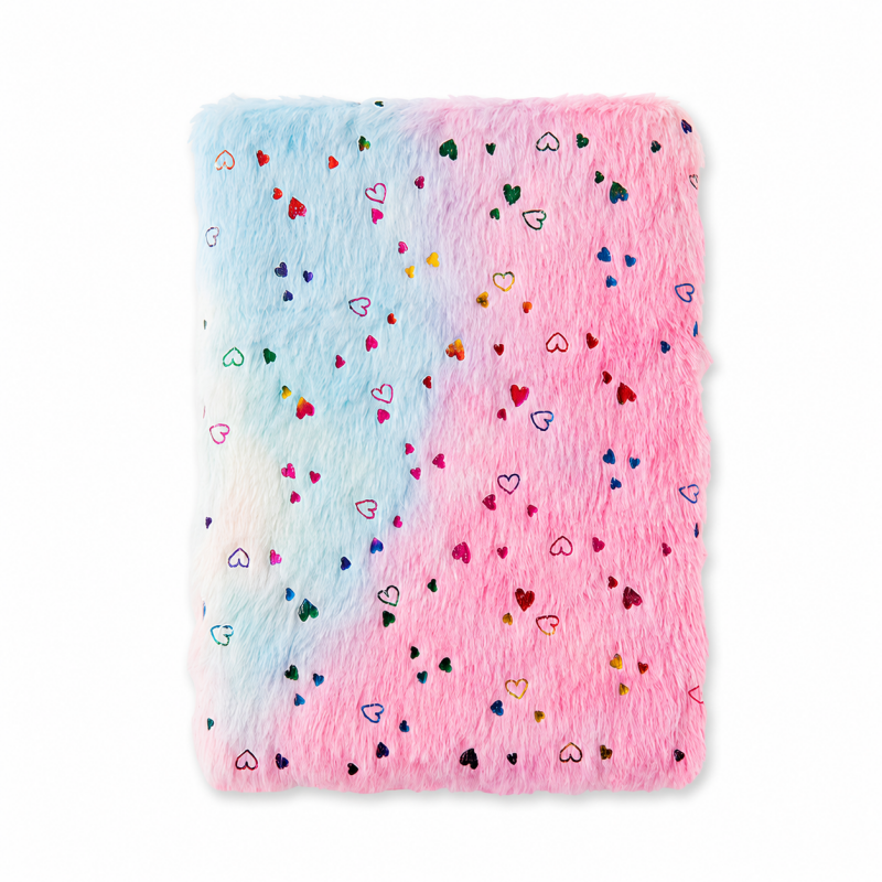 Gradient Plush Lined Notebook