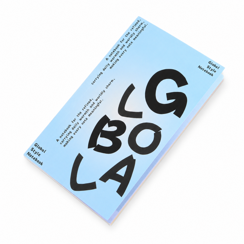 Gradient Alphabet A6 Index Notebook